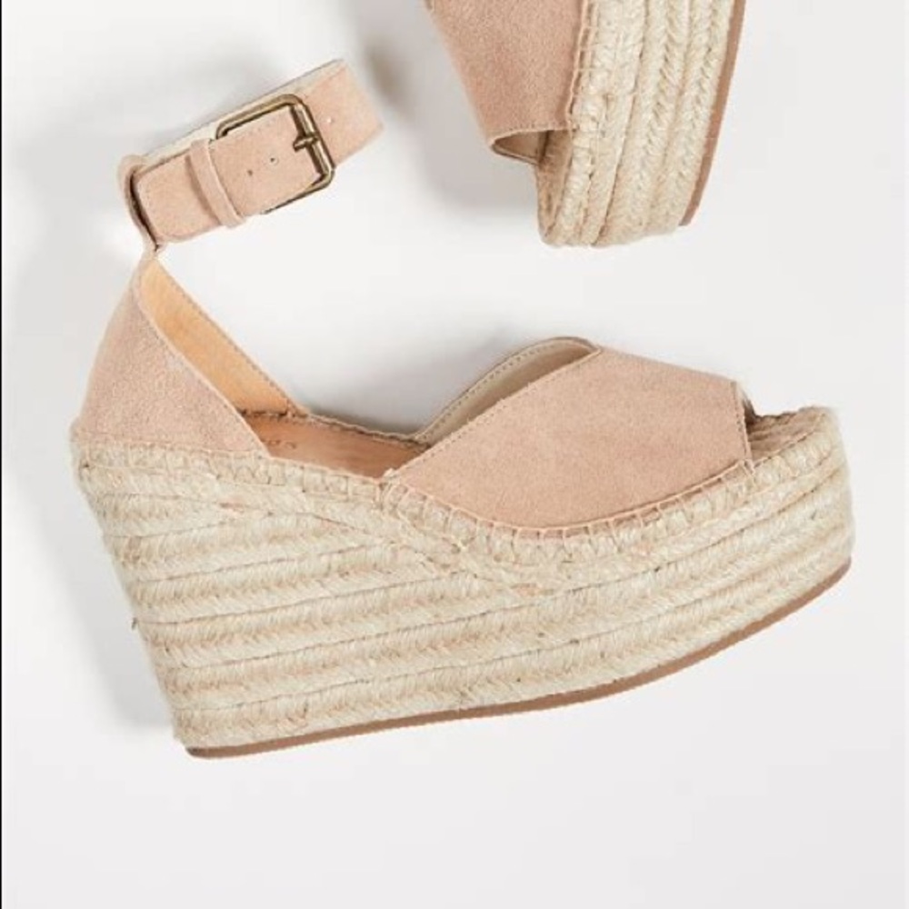 Soludos Positano platform wedges EUC